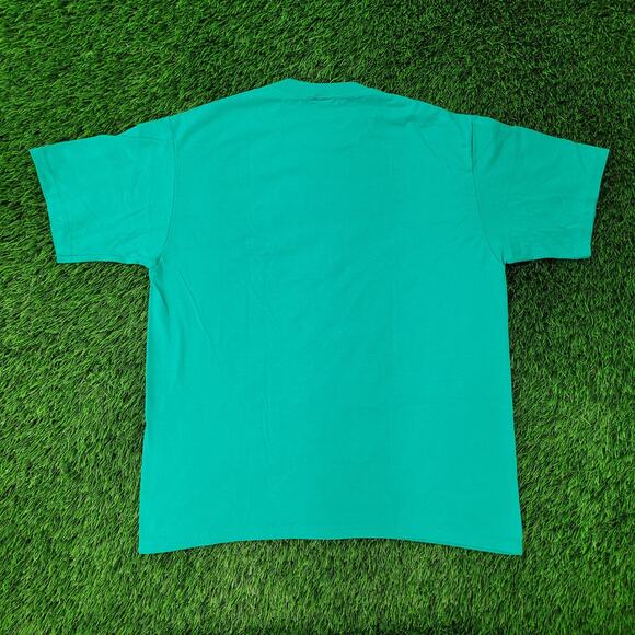 Vintage 80s South-Carolina Shirt Large 21x26 Teal Blue - Picture 2 of 9